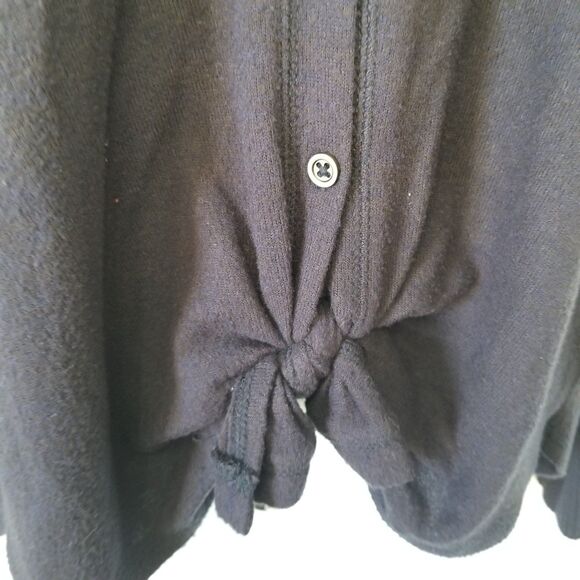 Abercrombie & Fitch Sweater Cardigan Womens Small Blue Tie Front Preppy - Picture 5 of 9